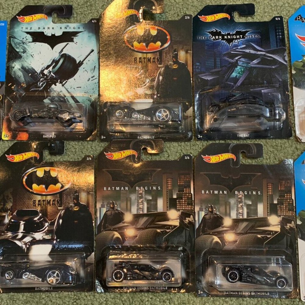 10 Carded HOT WHEELS Batman BatMobile Bp Lot 1966 Tv Series, Bat-pod, The Bat ++